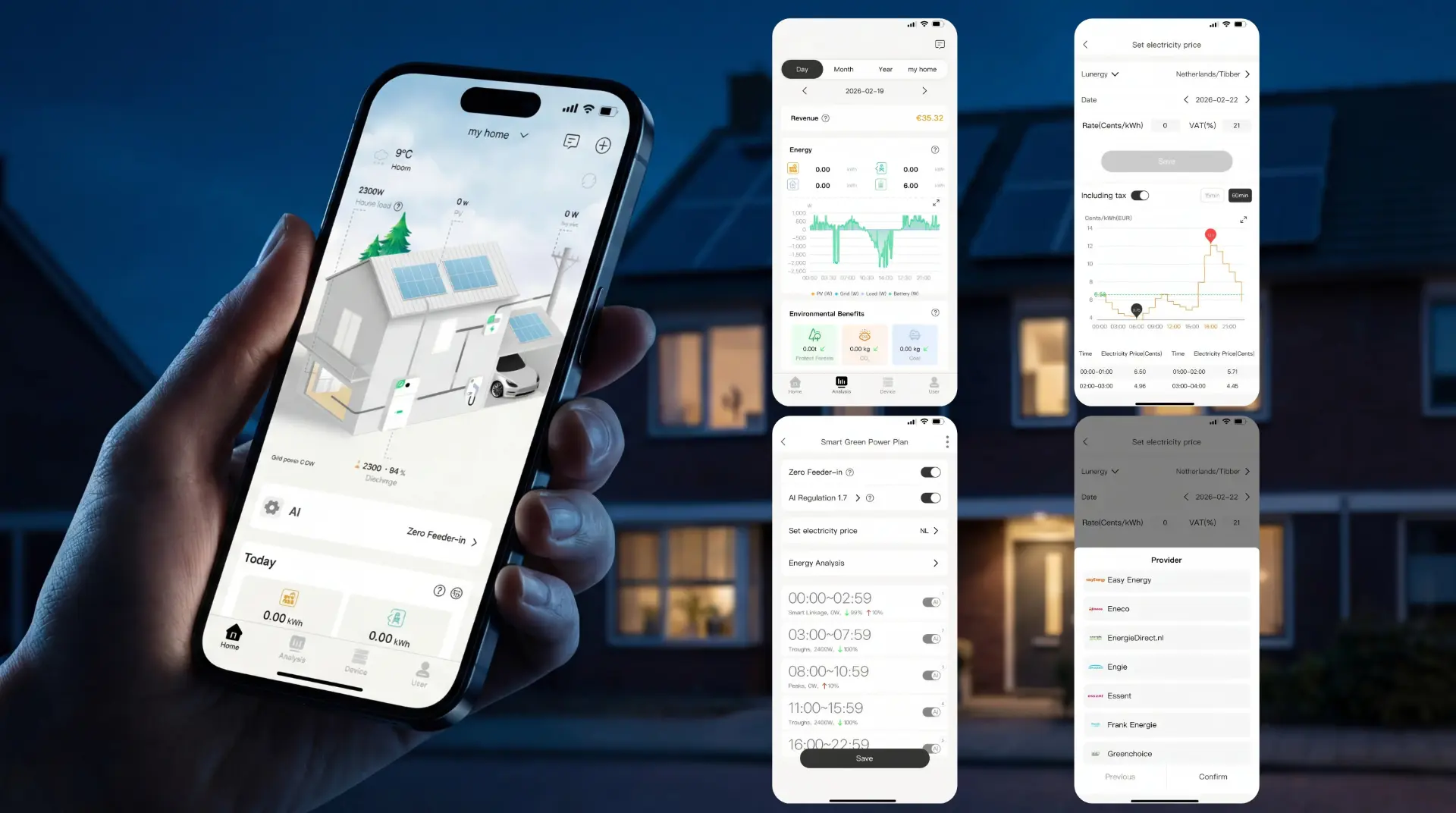 BePrep app met energieoverzicht, verbruiksgrafieken, schema's en stroomprijzen